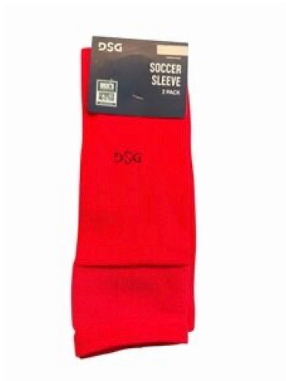DSG Red Athletic Soccer Sleeve Socks